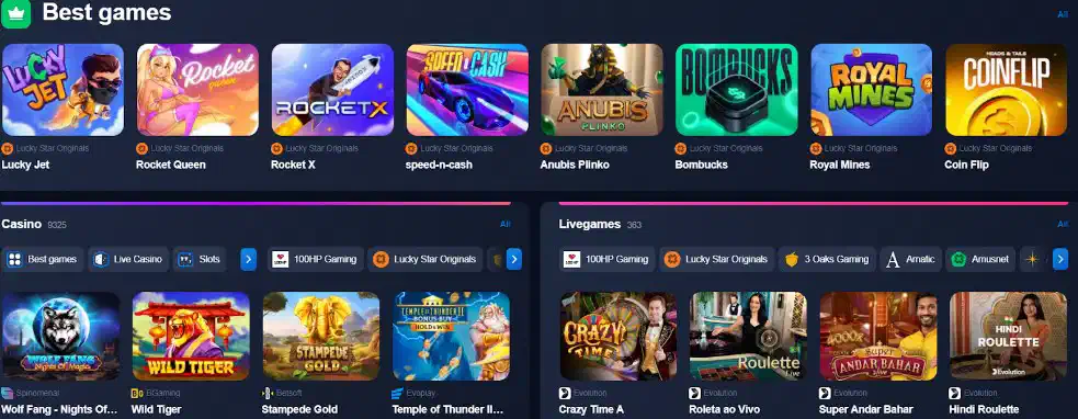 Lucky Star online games